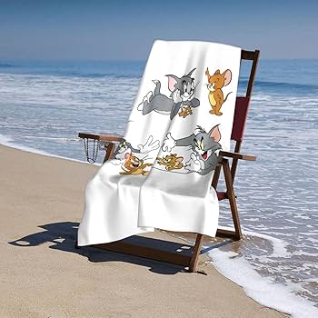 Amazon｜トムとジェリー バスタオル マイクロファイバー 高速吸水 速乾